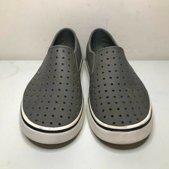 Native Miles Slip On Shoe Womens 10 Mens 8 Gray Perforated Outdoor Comfort - Picture 2 of 8